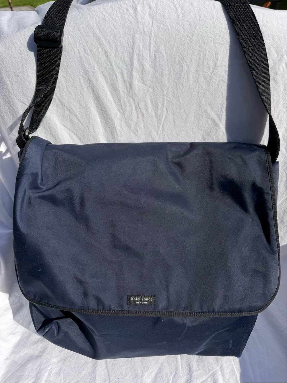 Vintage kate spade Navy and Black Messenger Bag